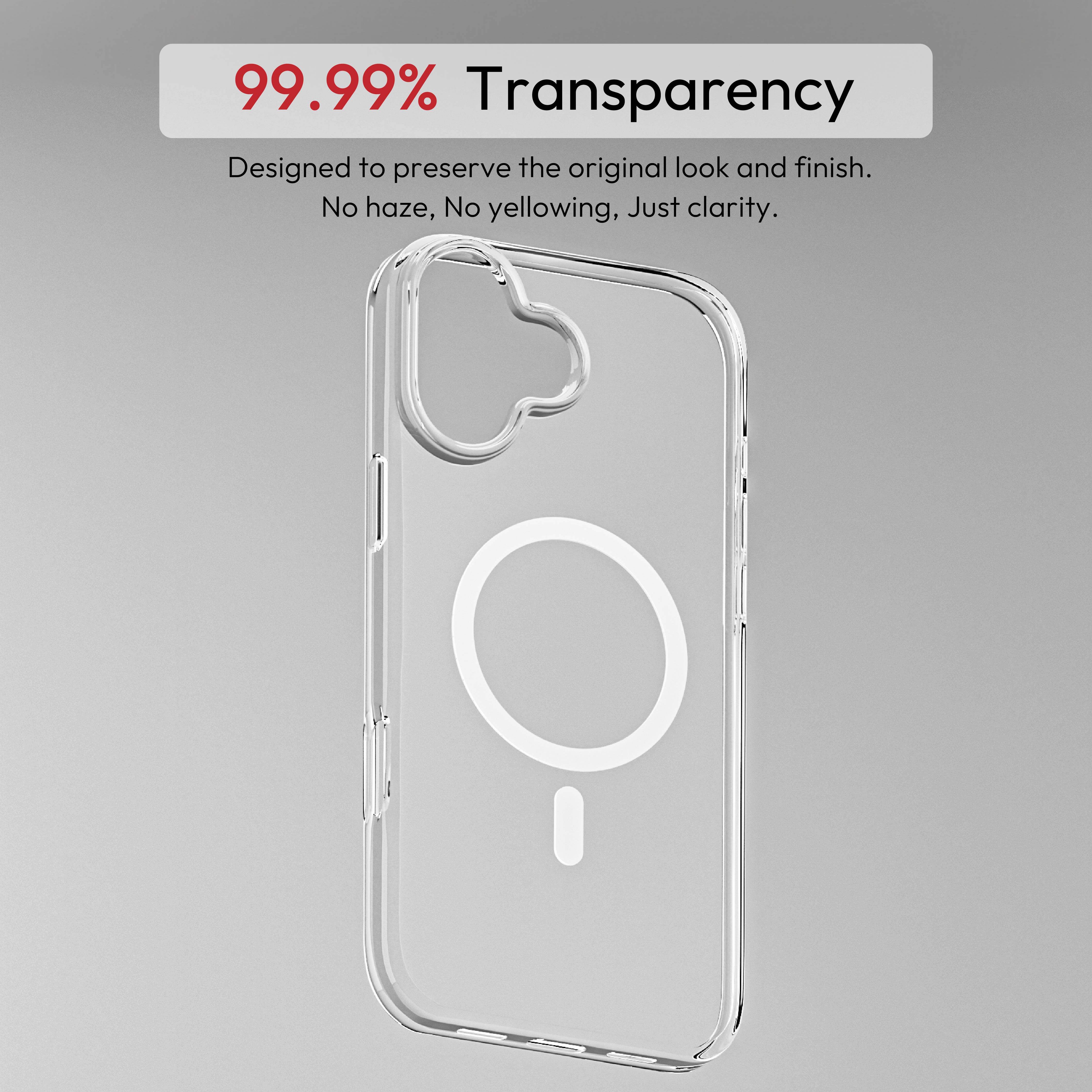 iPhone 17 Clear Armour Anti-Yellow MagSafe Case