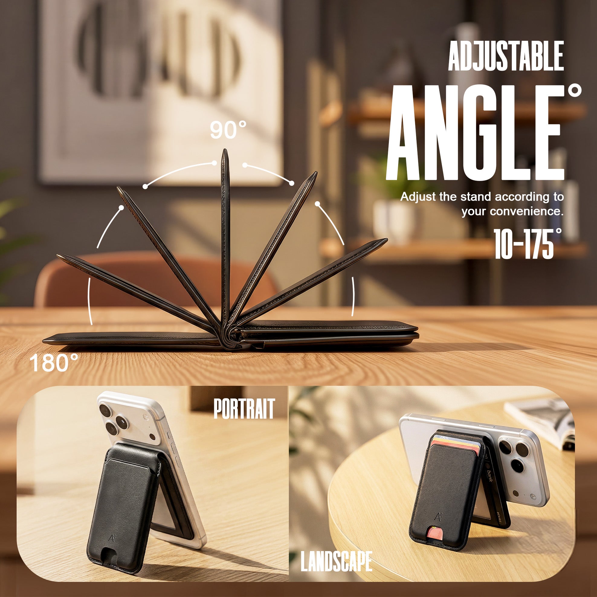 Black Leather Stand