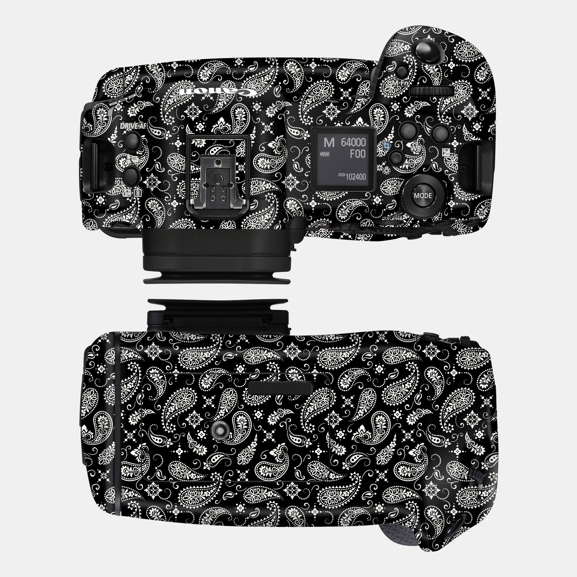 Black Paisley Full Body