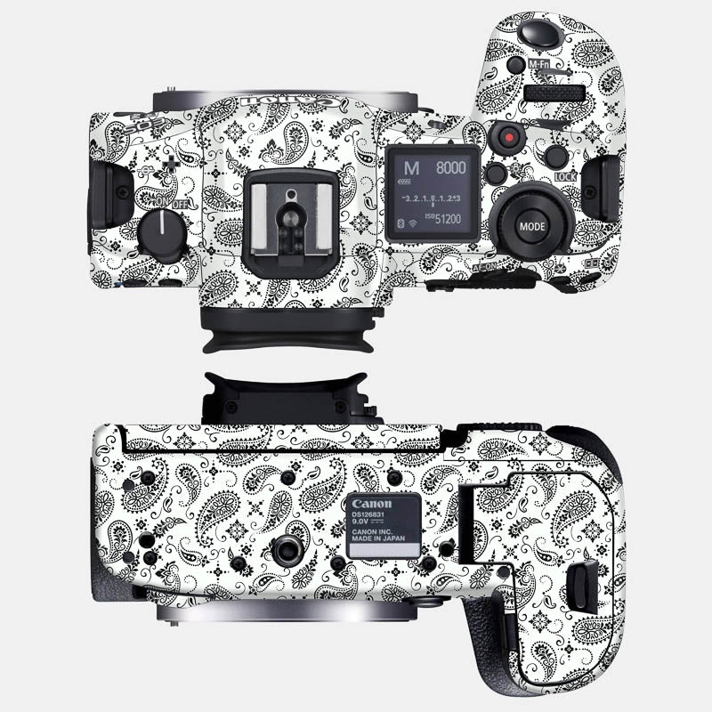 White Paisley Full Body