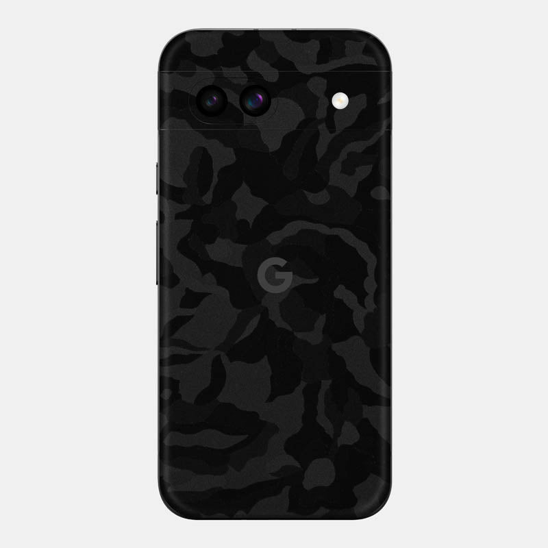 Black Camo Glass Back