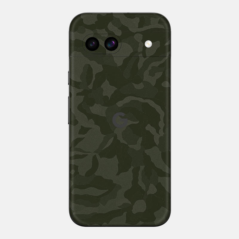 Green Camo Glass Back