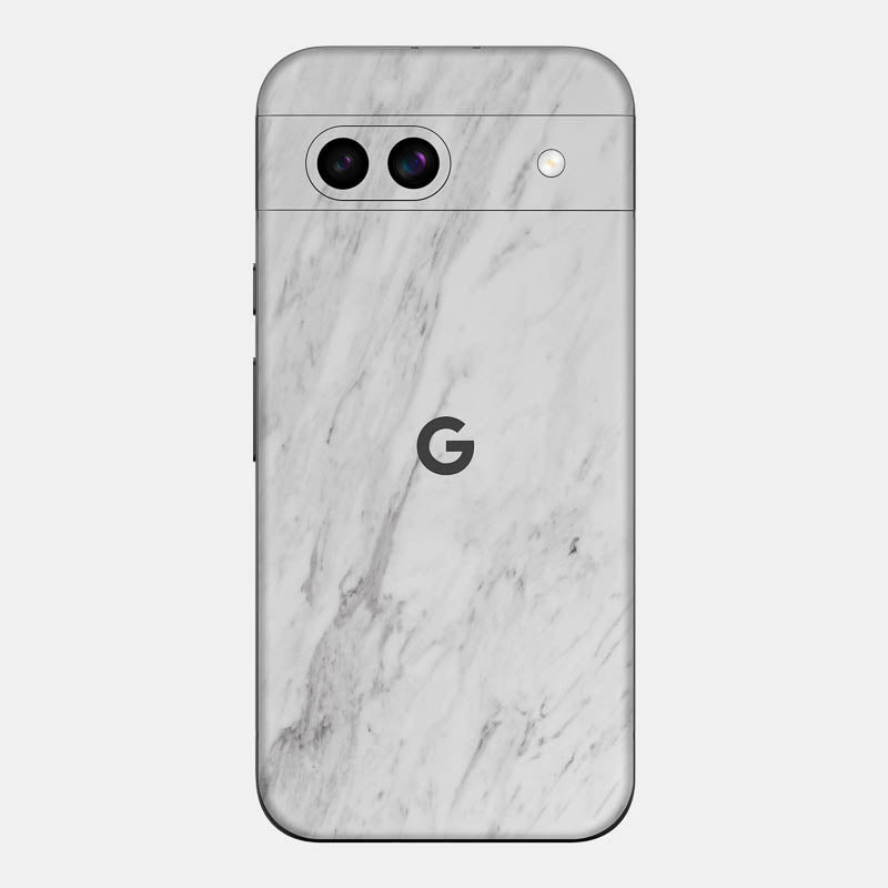 White Marble Glass Back