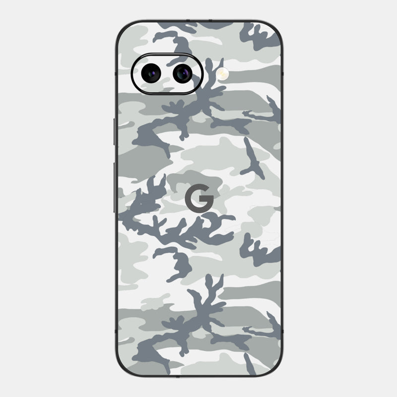 Snow Camo Glass Back