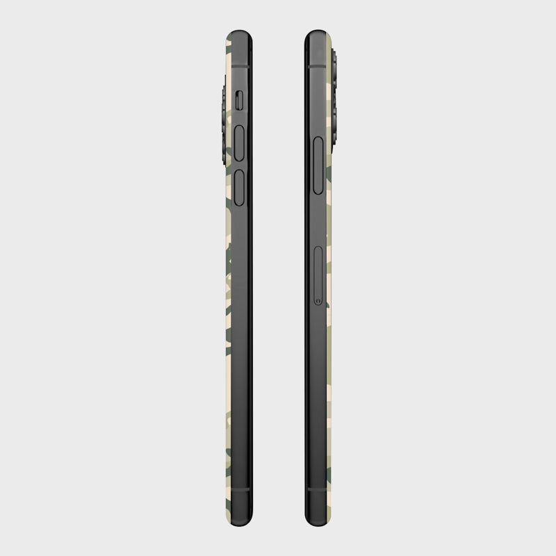 Military Camo Glass Back