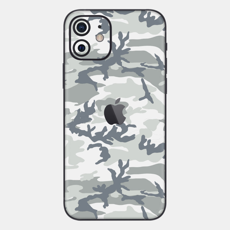 Snow Camo Glass Back