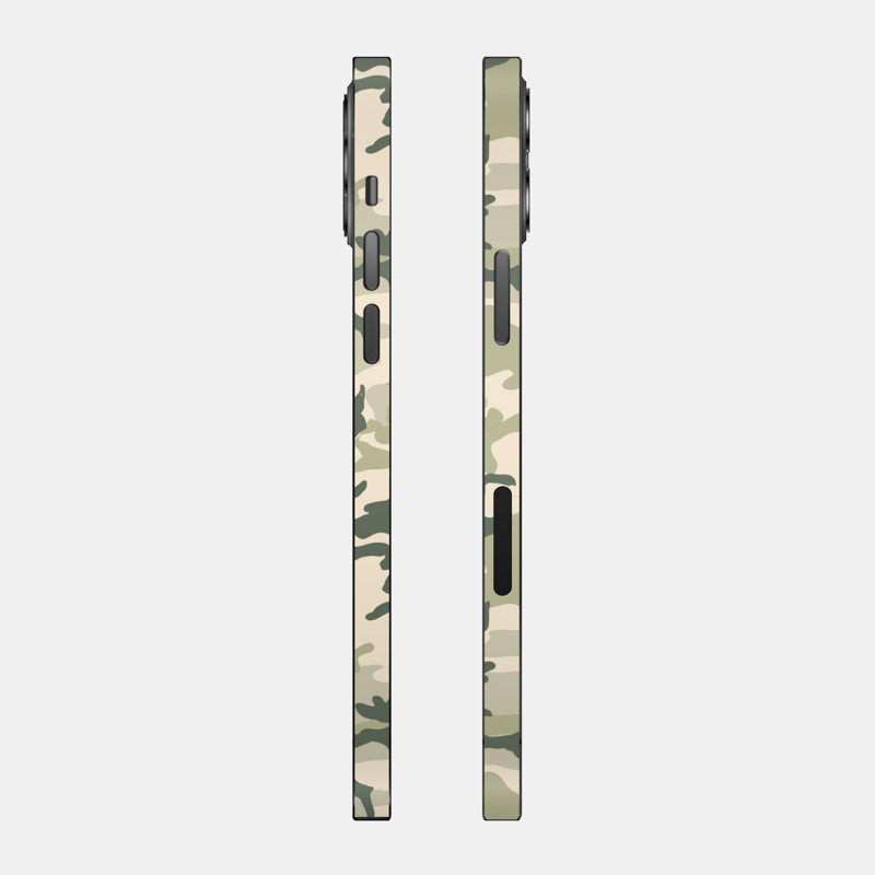 Military Camo Glass Back