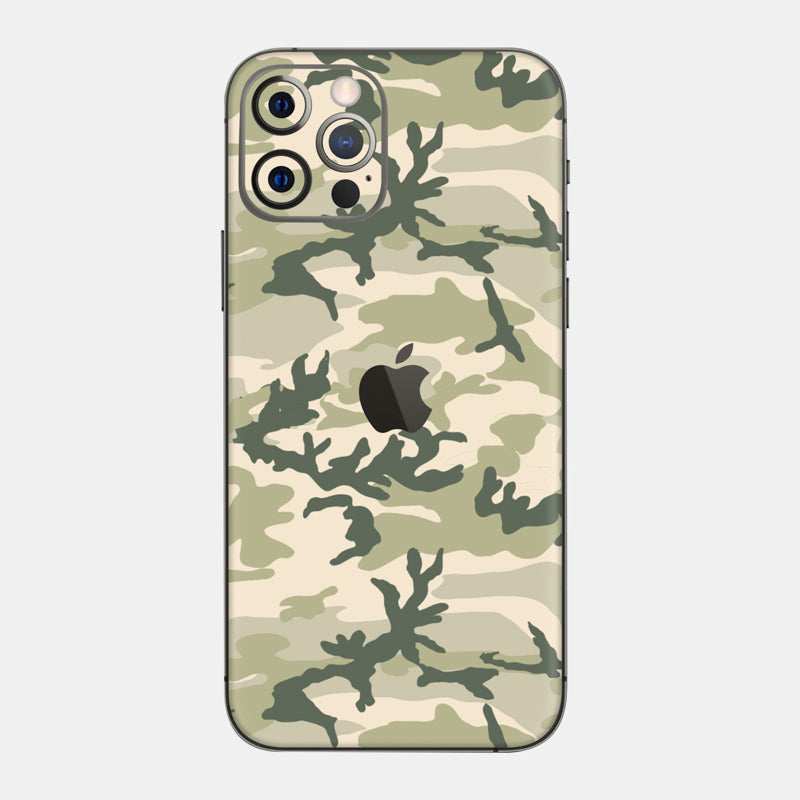 Military Camo Glass Back