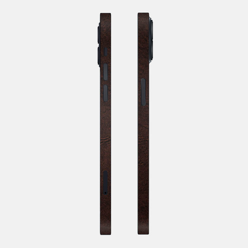 Brown Leather Glass Back