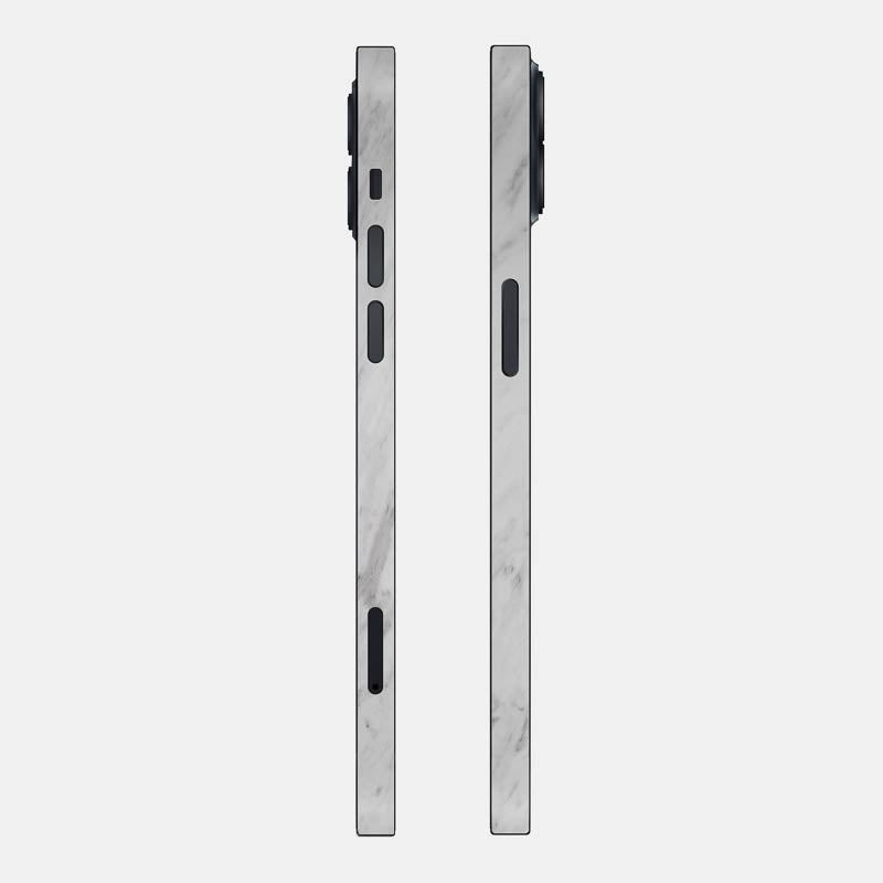 White Marble Glass Back