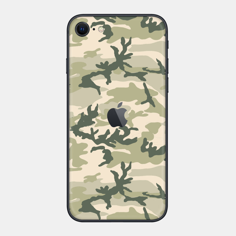 Military Camo Glass Back