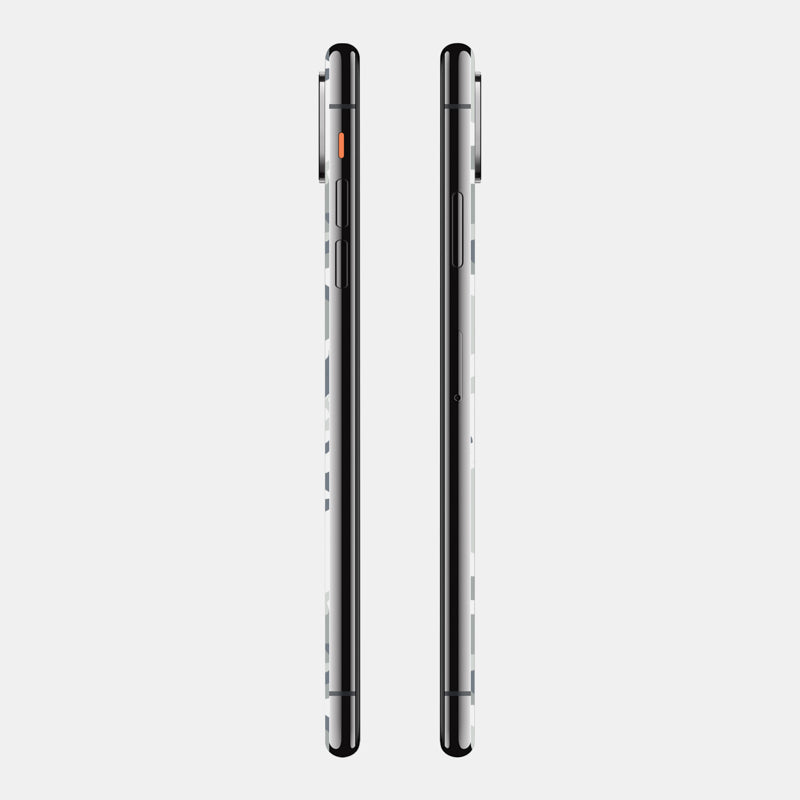 Snow Camo Glass Back