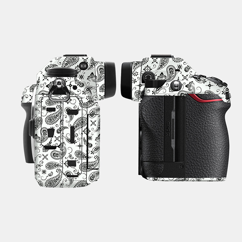 White Paisley Full Body
