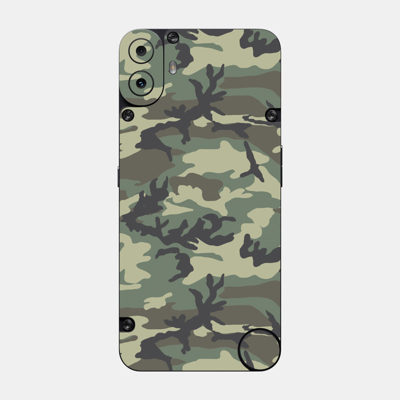 Forest Camo Glass Back