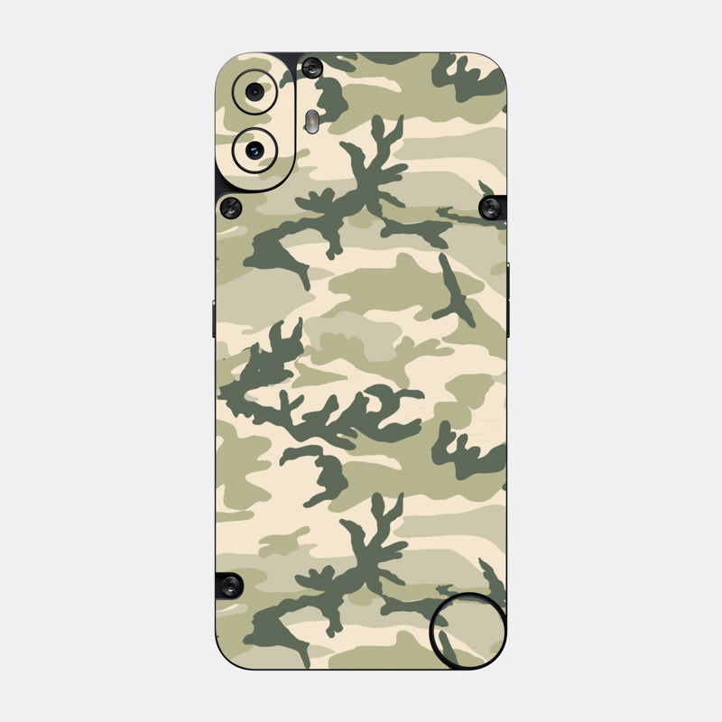 Military Camo Glass Back