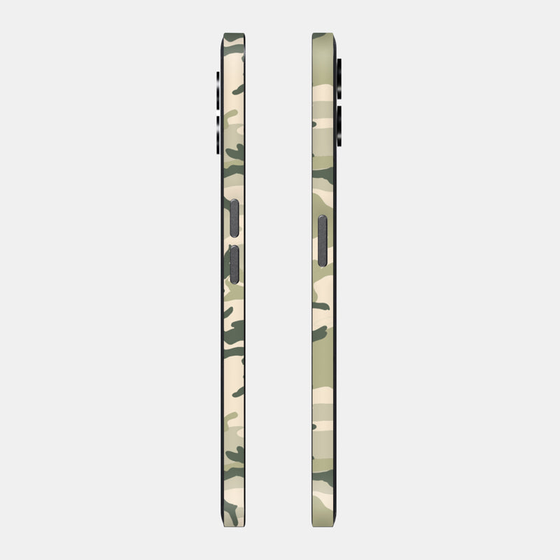 Military Camo Glass Back