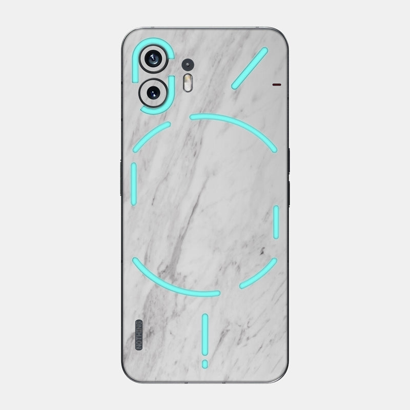 Anything Series - White Marble Glass Back