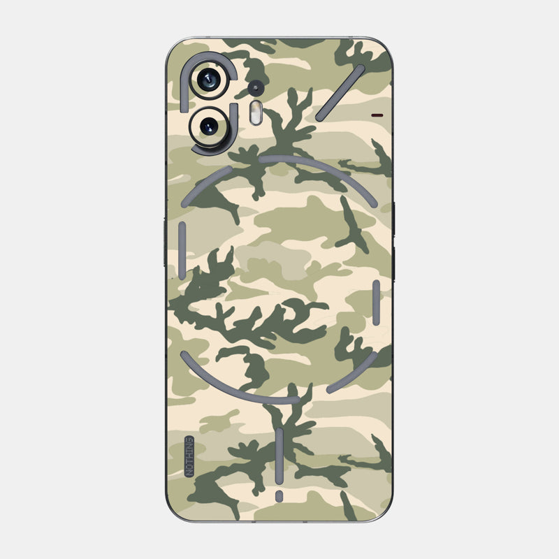 Military Camo Glass Back