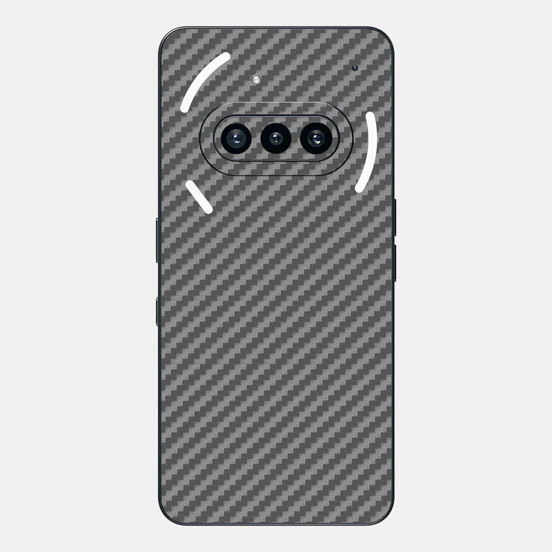 Carbon Fibre Grey Glass Back