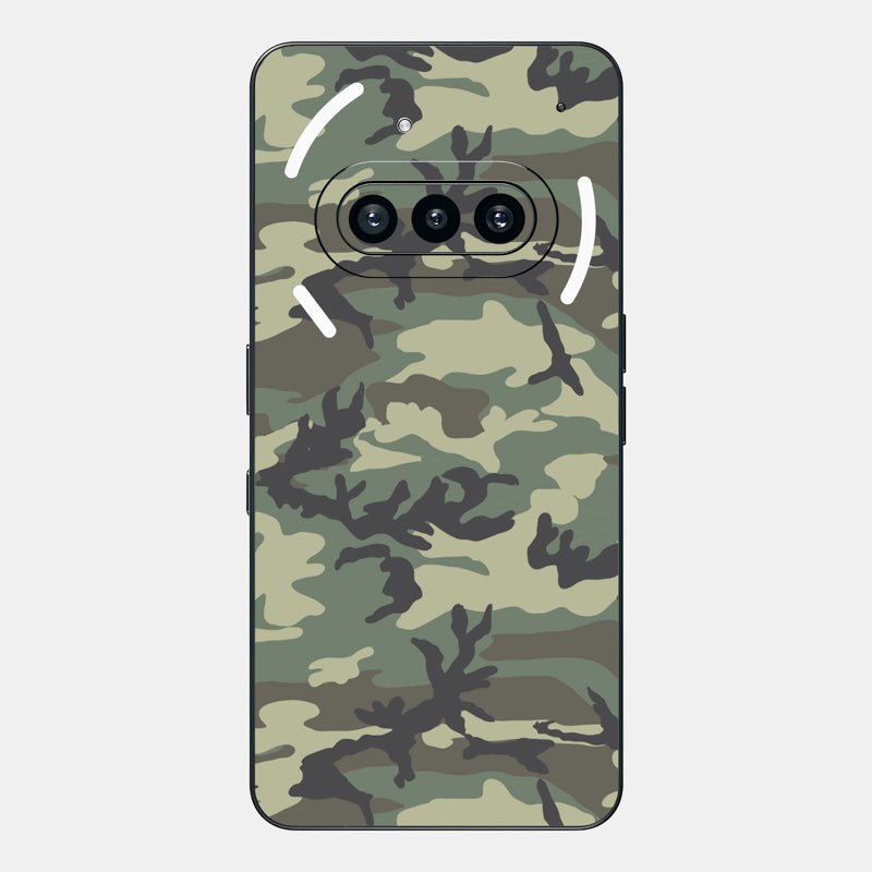 Forest Camo Glass Back