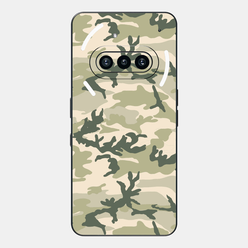 Military Camo Glass Back