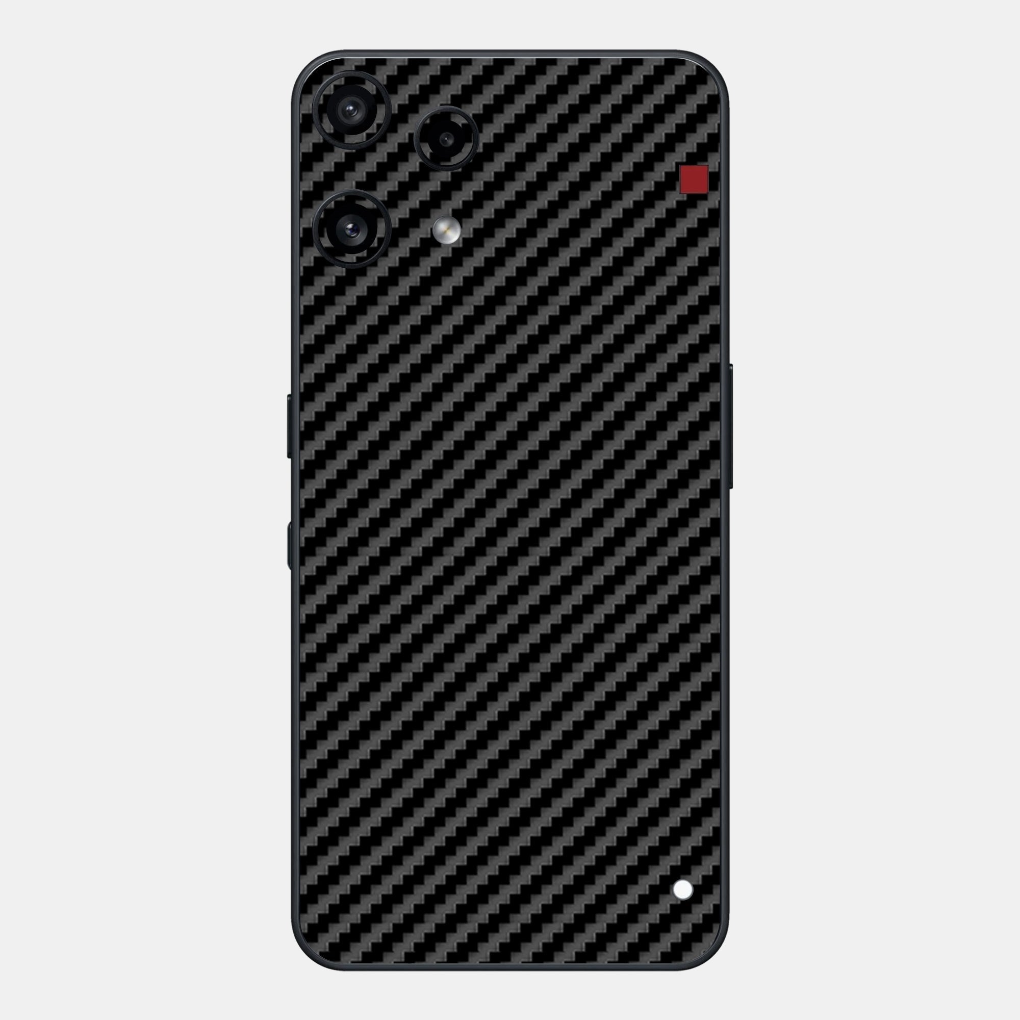 Carbon Fibre black Glass Back
