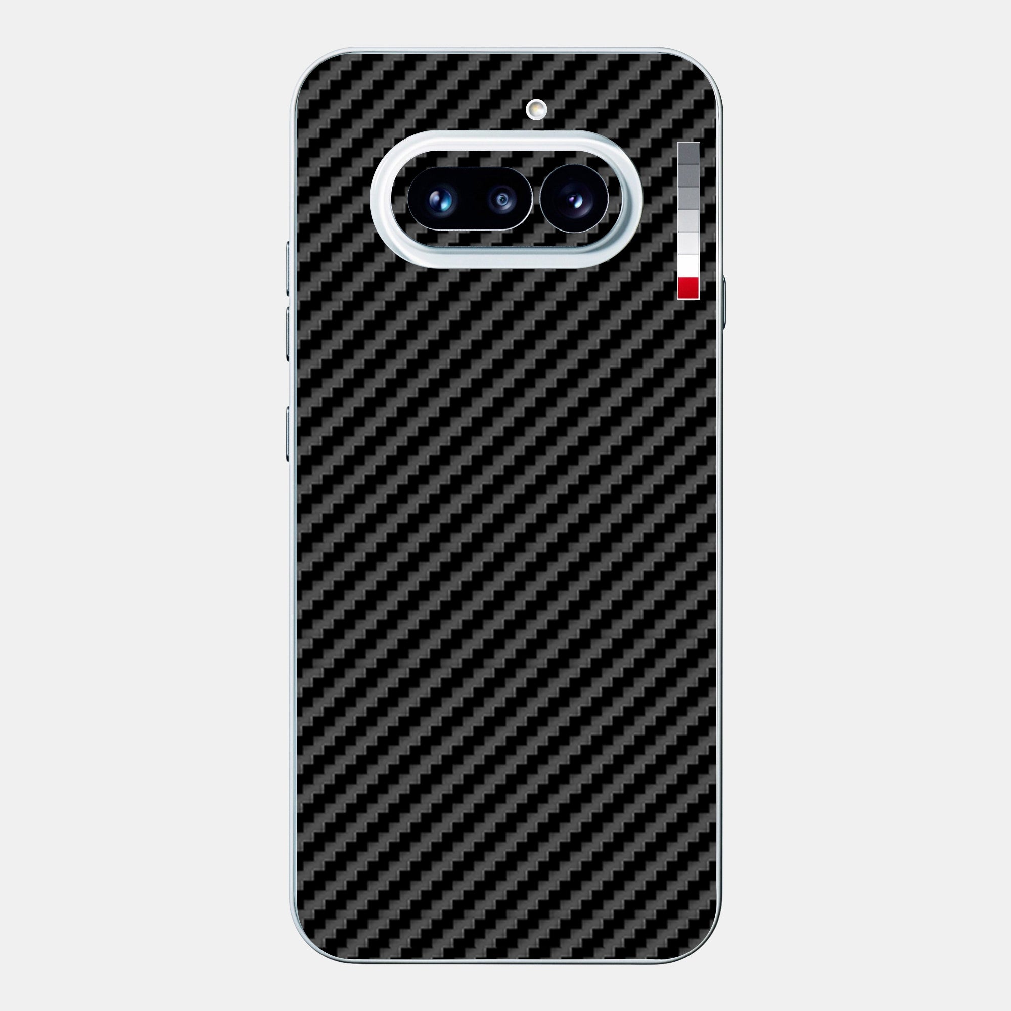 Carbon Fibre black Glass Back