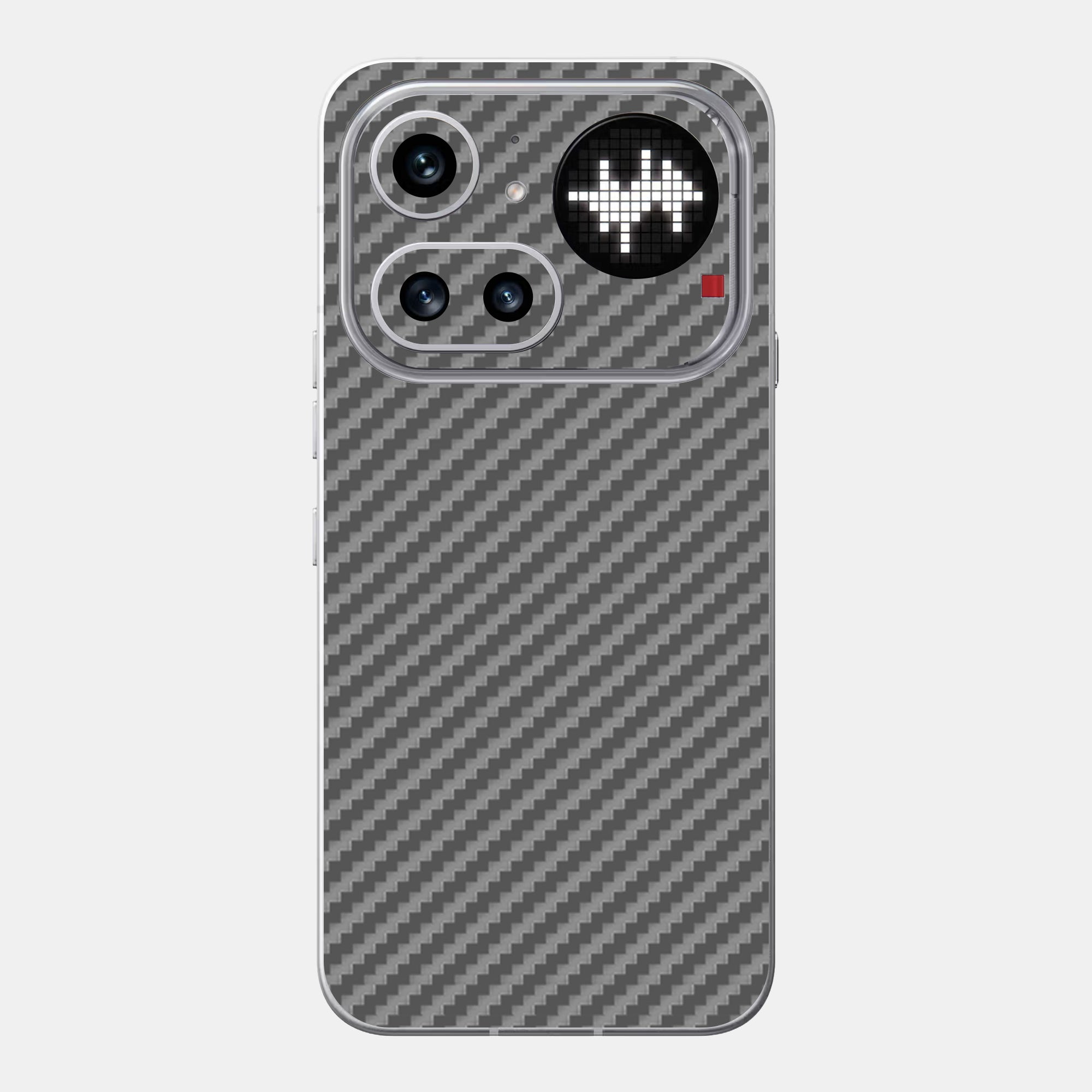 Carbon Fibre Grey Glass Back