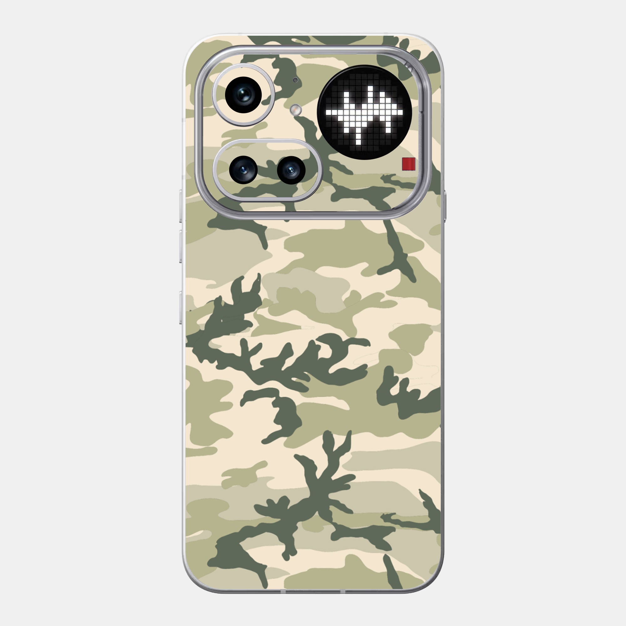 Military Camo Glass Back