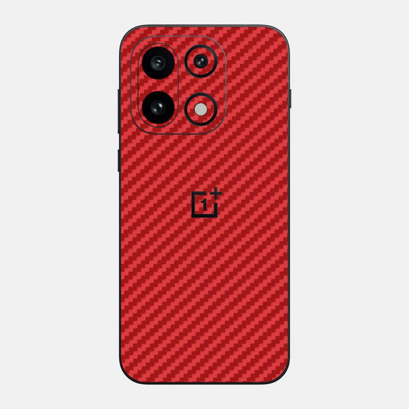 Glass Back Carbon Fibre Red