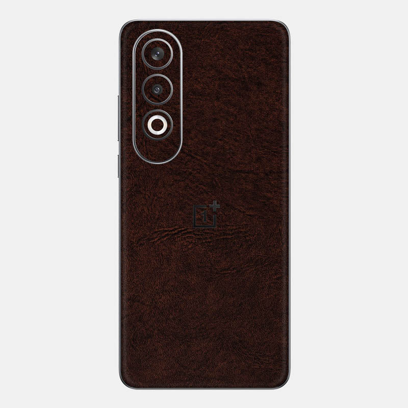 Brown Leather Glass Back