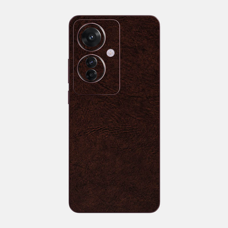 Brown Leather Glass Back