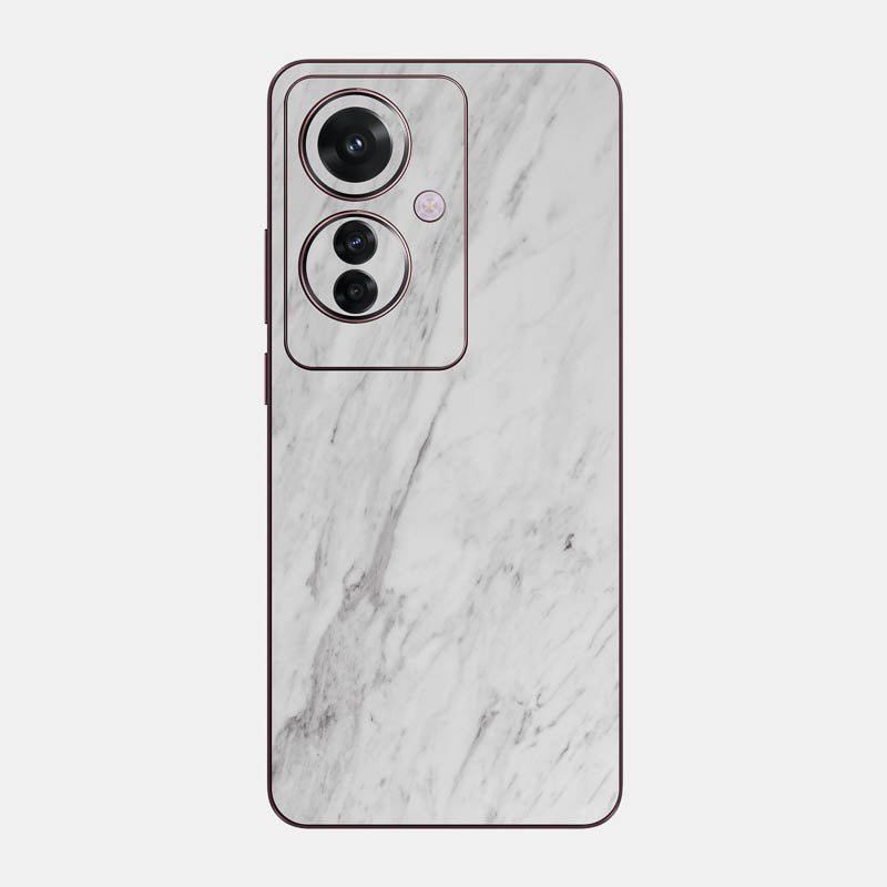 White Marble Glass Back