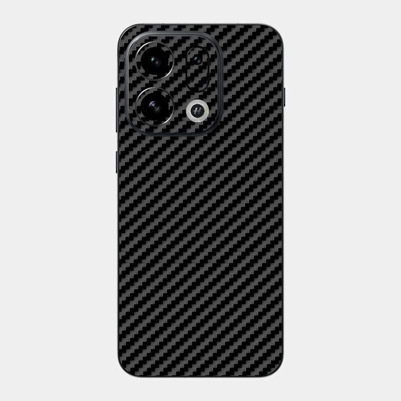 Carbon Fibre Black Glass Back