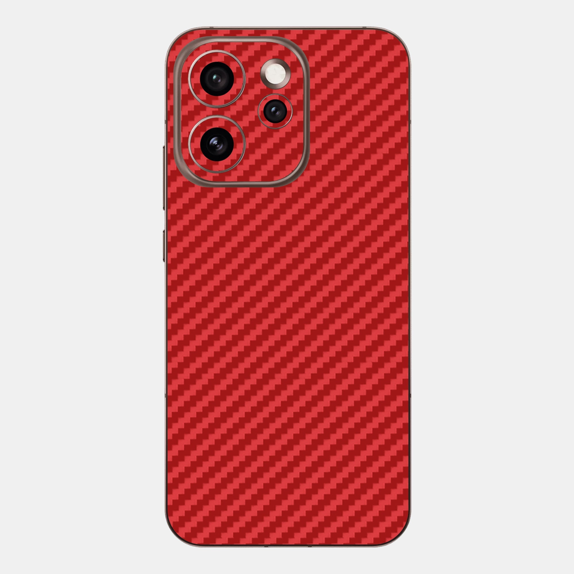 Carbon Fibre Red Glass Back