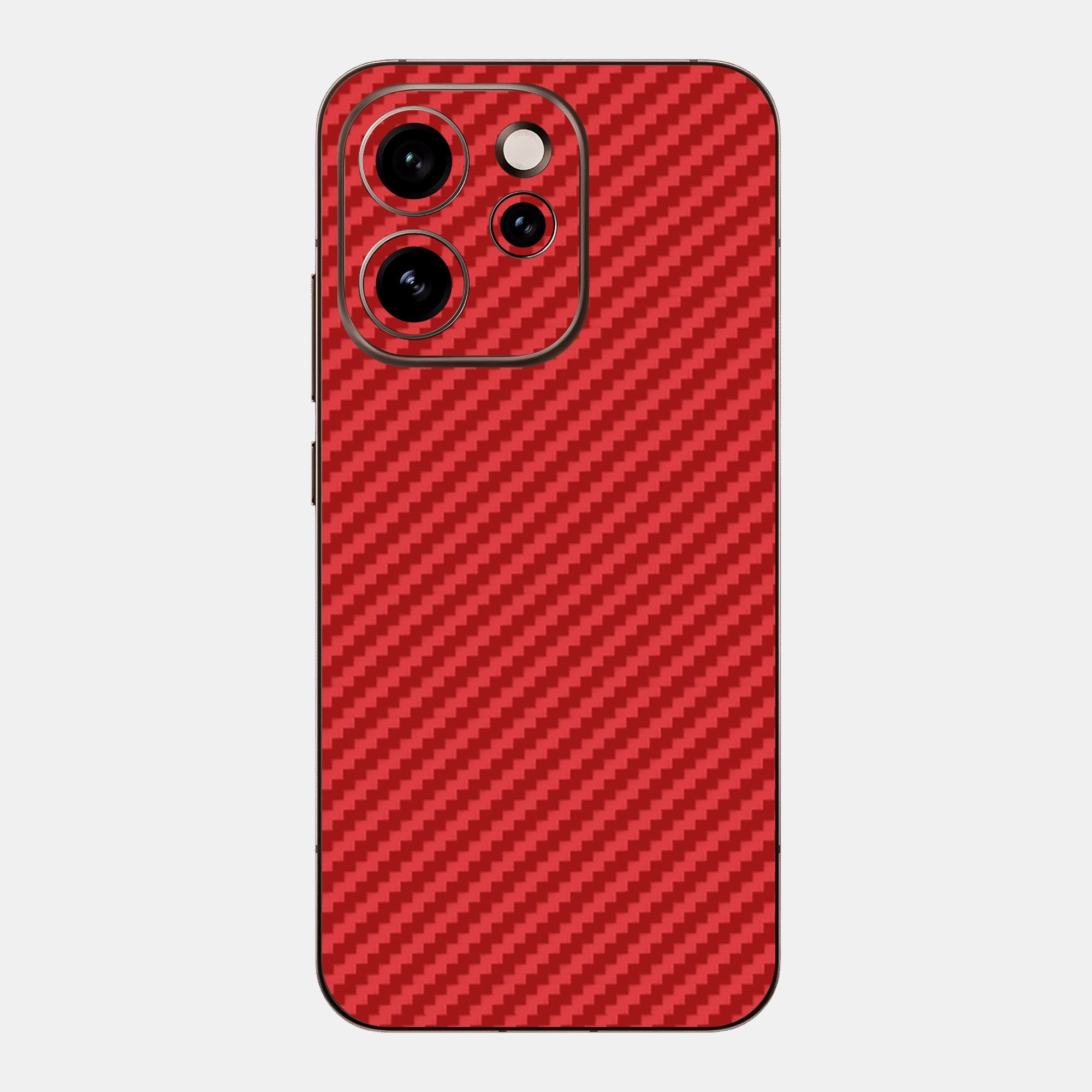 Carbon Fibre Red Glass Back
