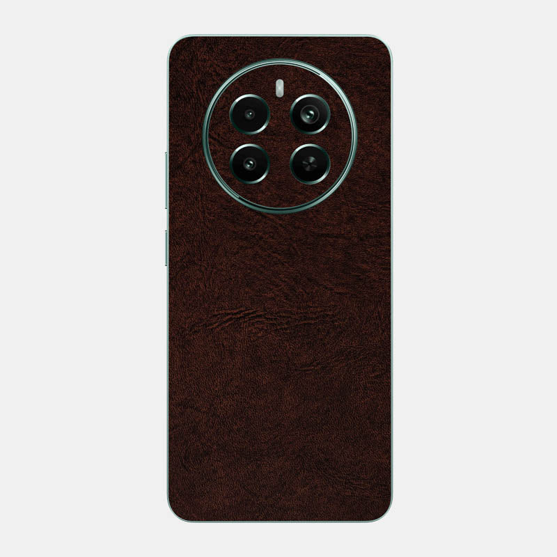 Brown Leather Glass Back