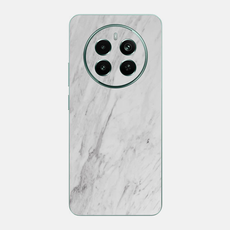 White Marble Glass Back