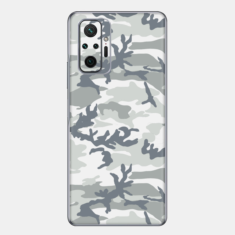 Snow Camo Glass Back