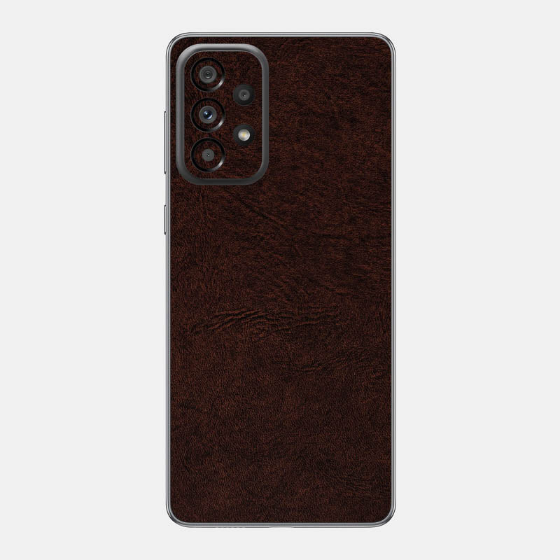 Brown Leather Glass Back