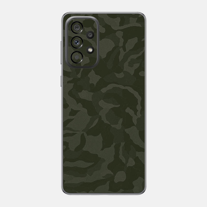 Green Camo Glass Back