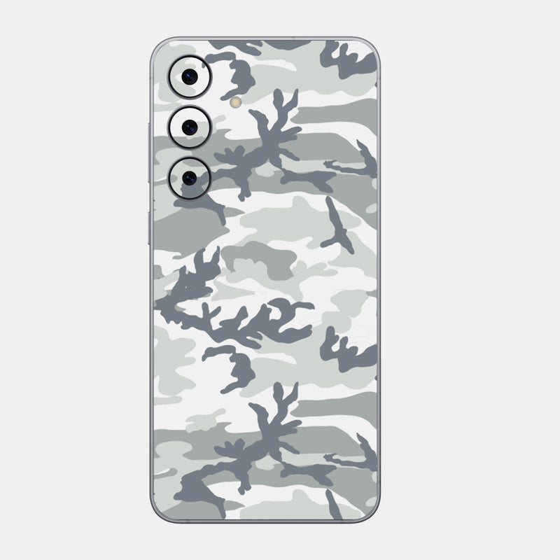 Snow Camo Glass Back
