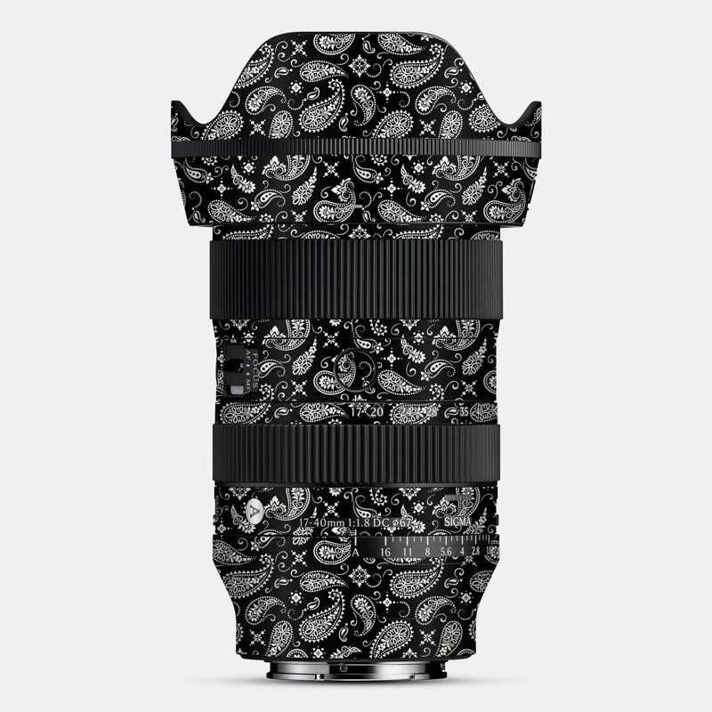 Black Paisley Full Body