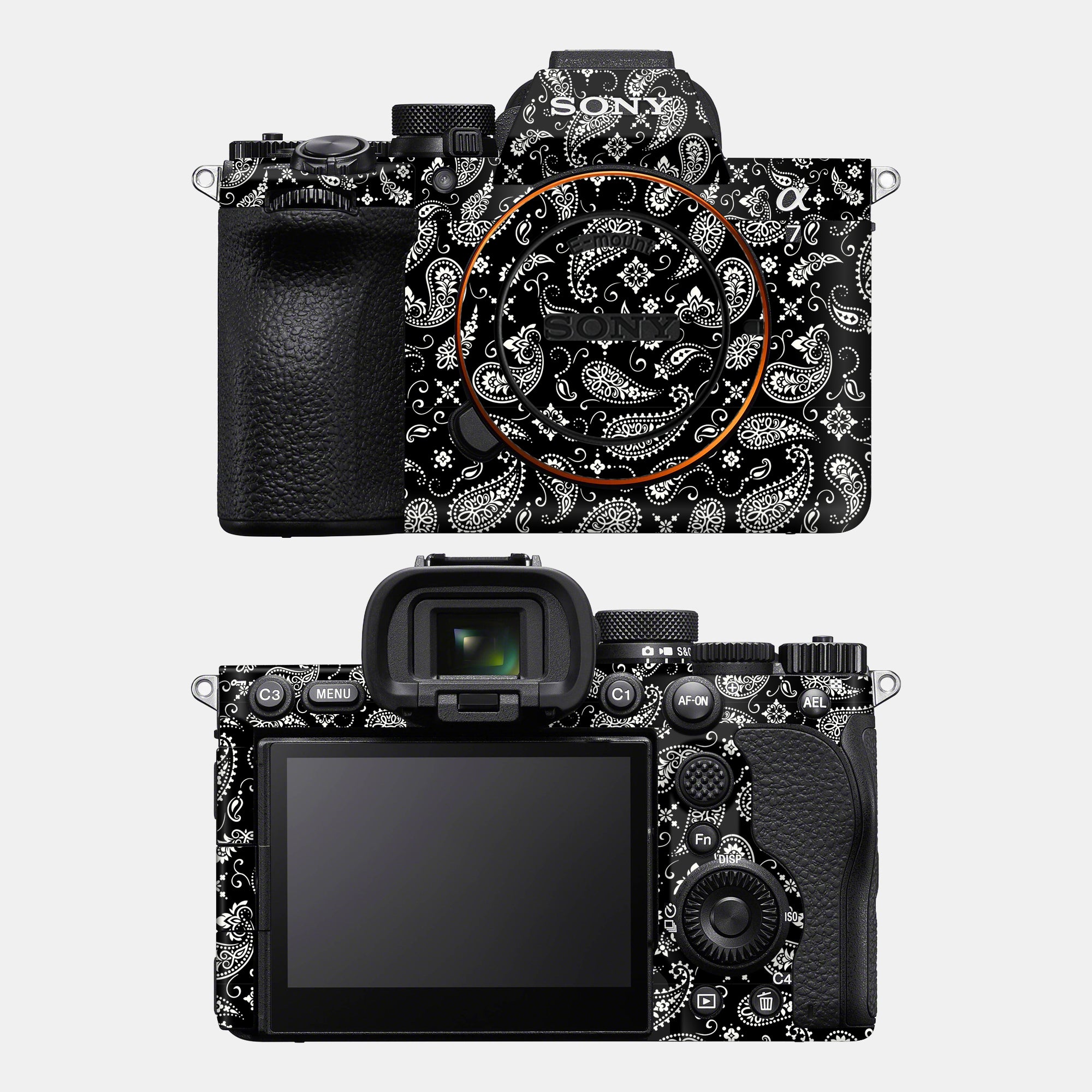 Black Paisley Full Body