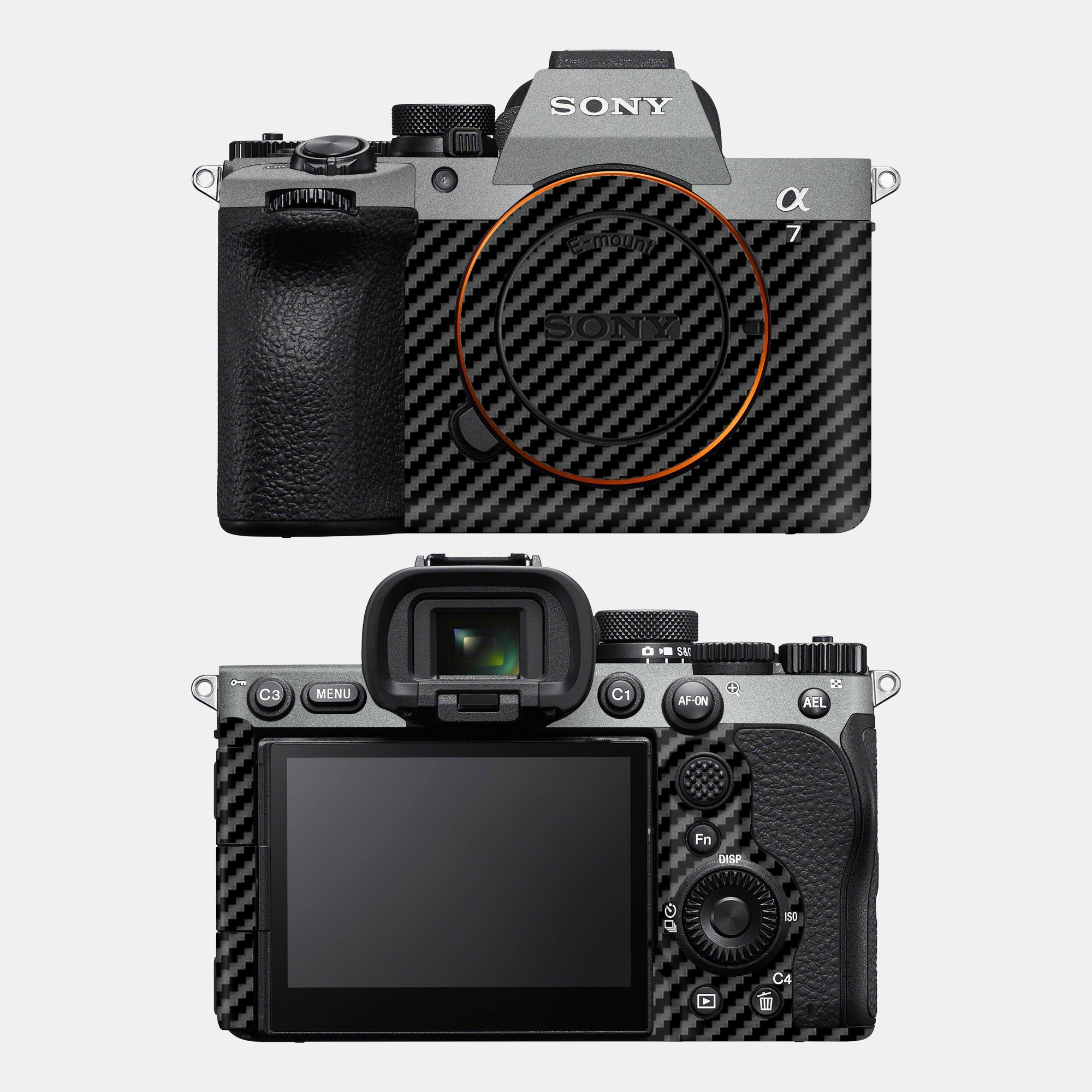 Retro Carbon Fibre Black Full Body