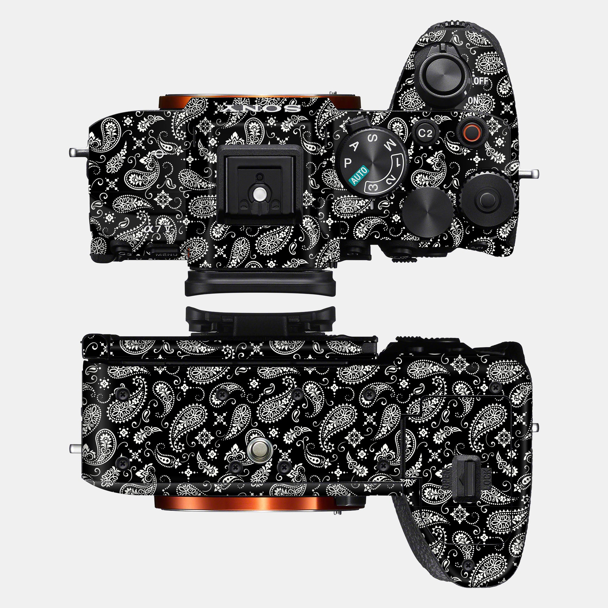 Black Paisley Full Body
