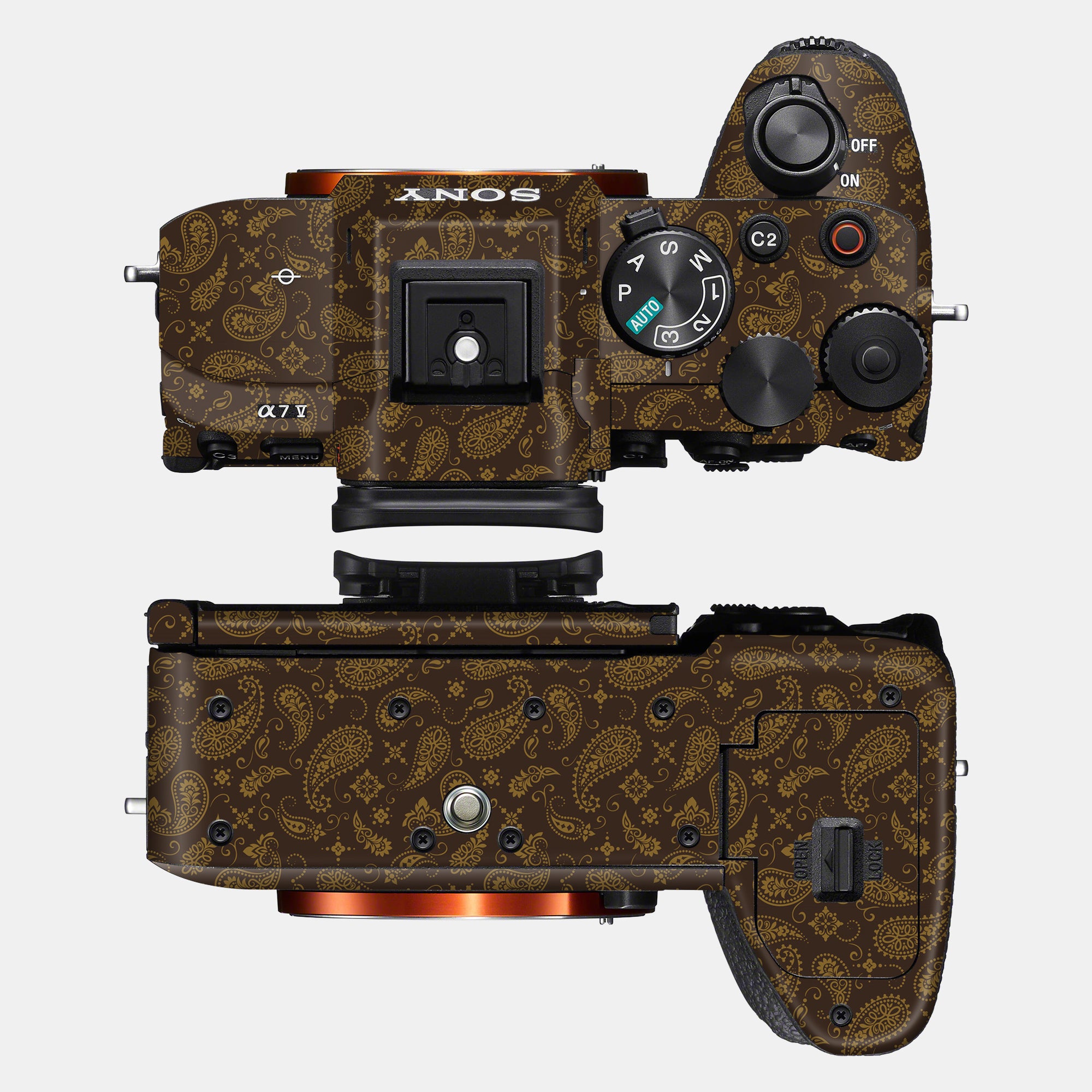 Brown Paisley Full Body