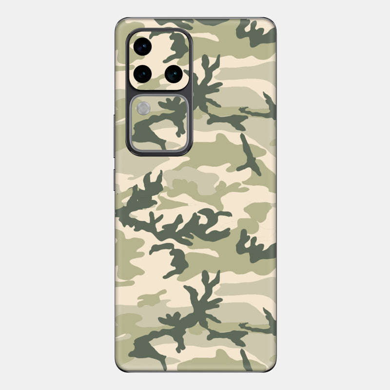 Military Camo Glass Back