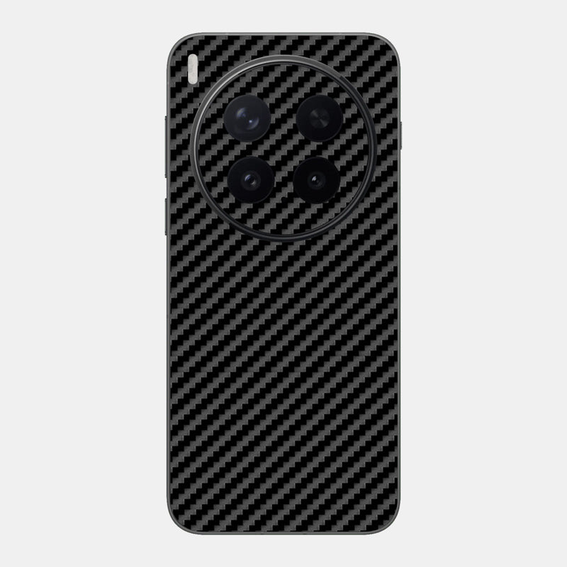 Carbon Fibre Black Glass Back