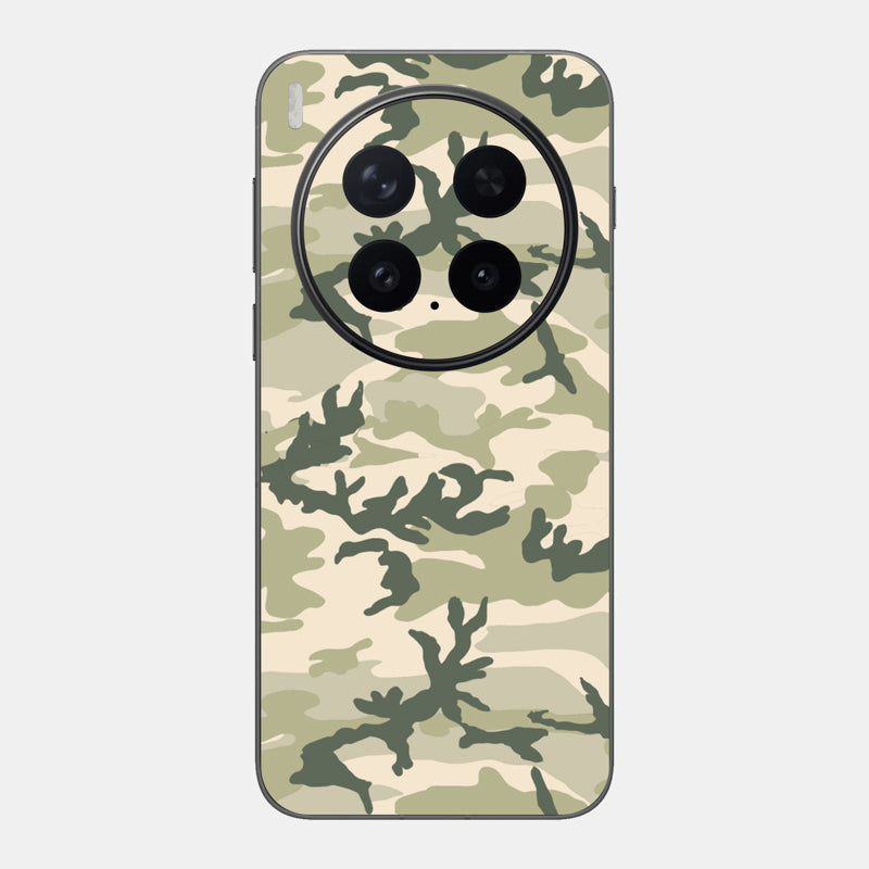 Military Camo Glass Back
